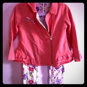 2pc Ruffle Moto Jacket and Pant set